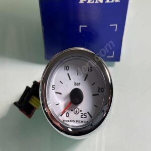 Volvo Penta 874950 0-25 Bar Beyaz Yağ Basınç Göstergesi