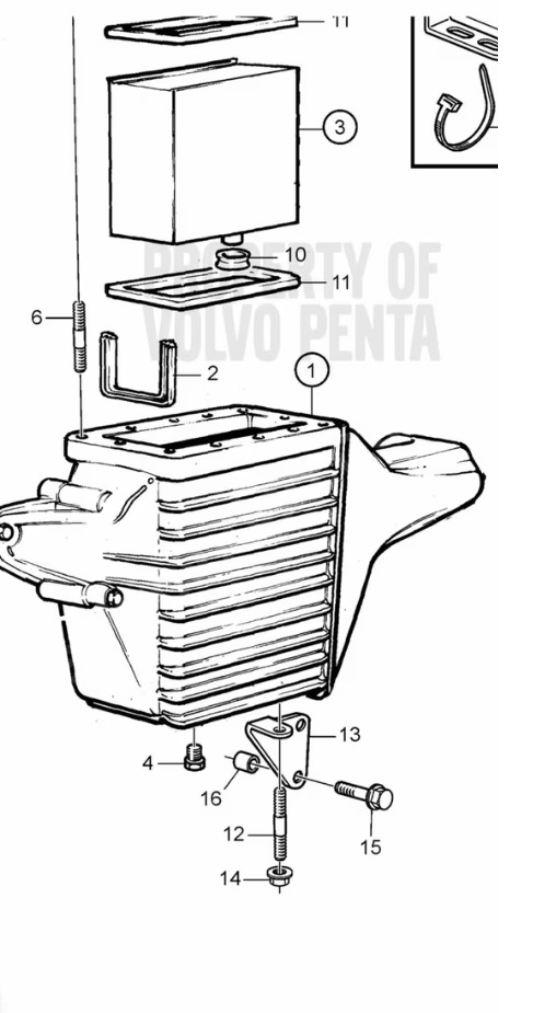 Volvo Penta 861657-860490 Aftercooler Housing Set ve Full Set - Görsel 6
