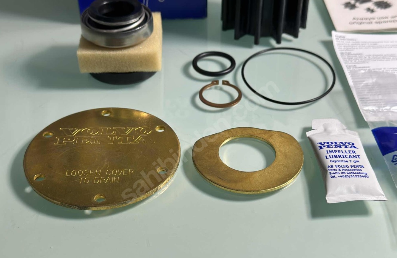 Volvo Penta D6 Impeller Kit Deniz Suyu Bakım Kiti - Görsel 2